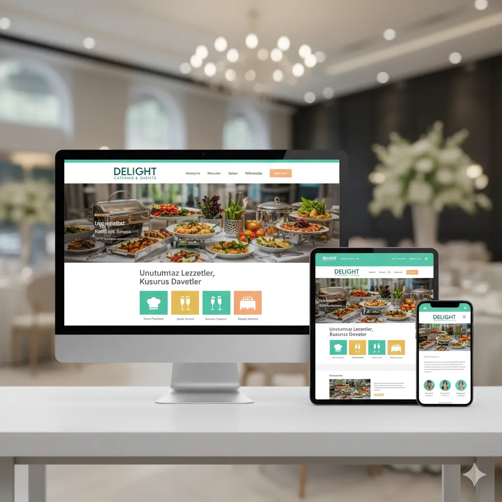 Catering & Davet Web Tasarımı
